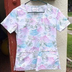 Love This Life Scrubs Top